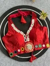 Tew Pure Roman Silk Cotton Real Mirror Work Navratri Blouses